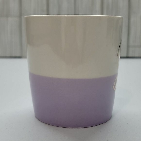 Modern Expressions “S” Monogram Mug Purple White Gold - Picture 2 of 9